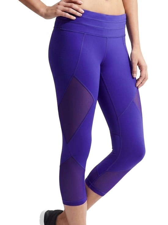 Pants - Athleta Mesh Sonar Capri, Purple SIZE M